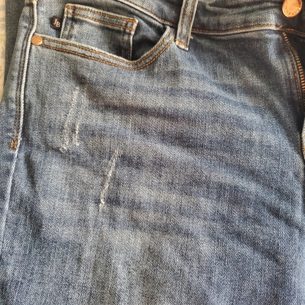 Judy Blue Boot Cut Blue Jeans, Size 32, Midrise - Picture 3 of 7